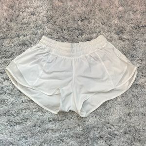 white lulu lemon shorts